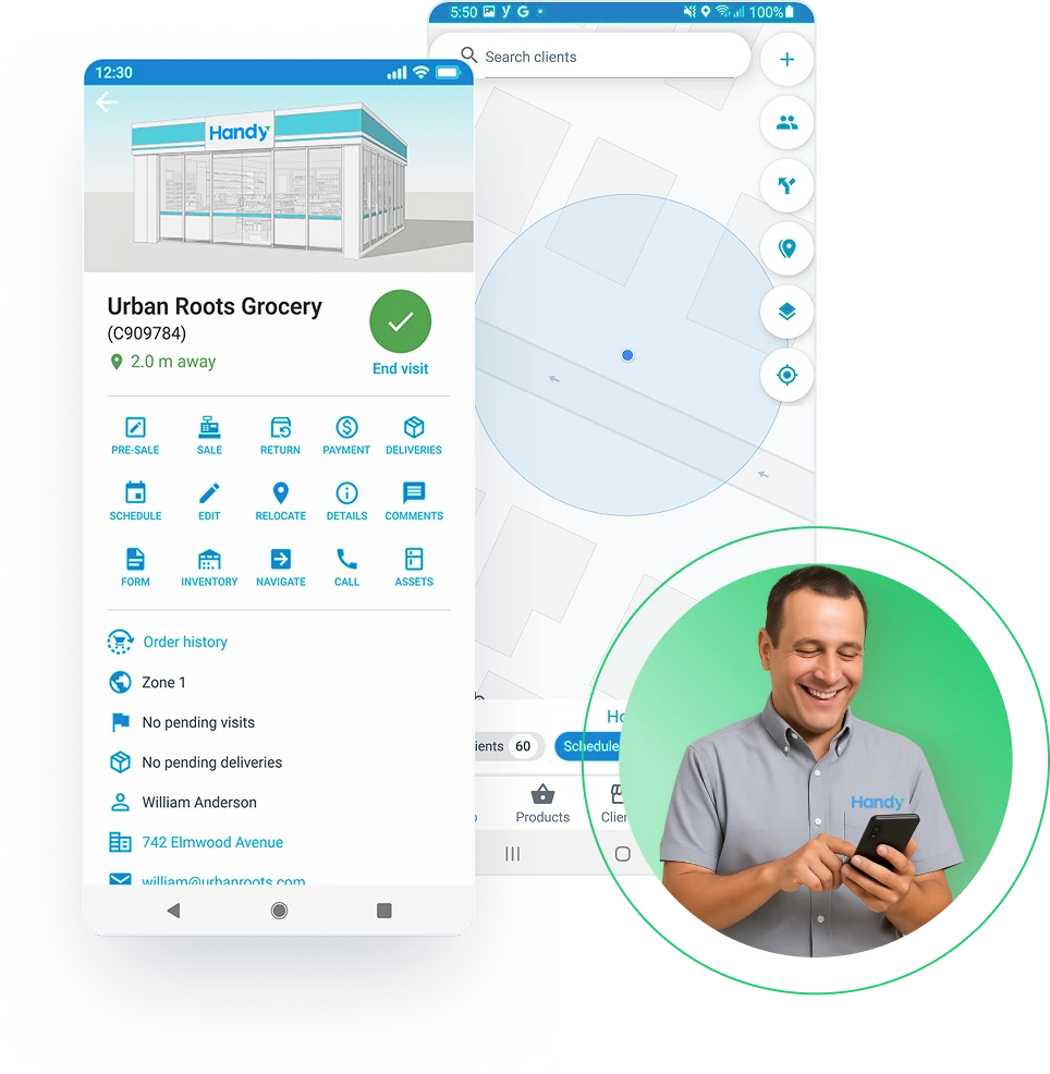 Handy Web App screenshot