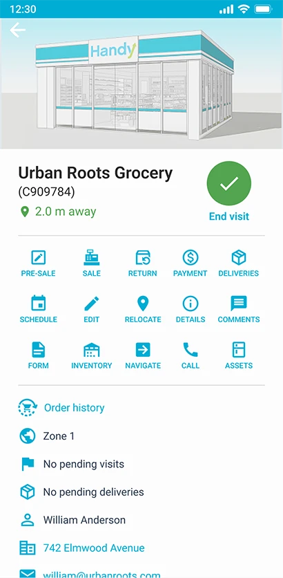 Handy App screenshot